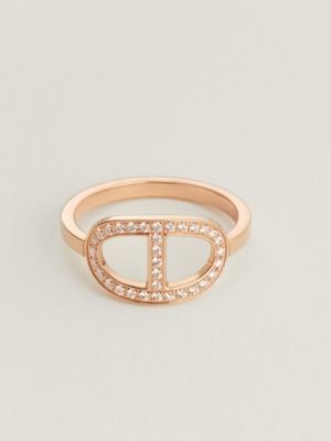 リング 《エルメス・クルー・ドゥ・H》 5クルー ダイヤ PG | Hermès